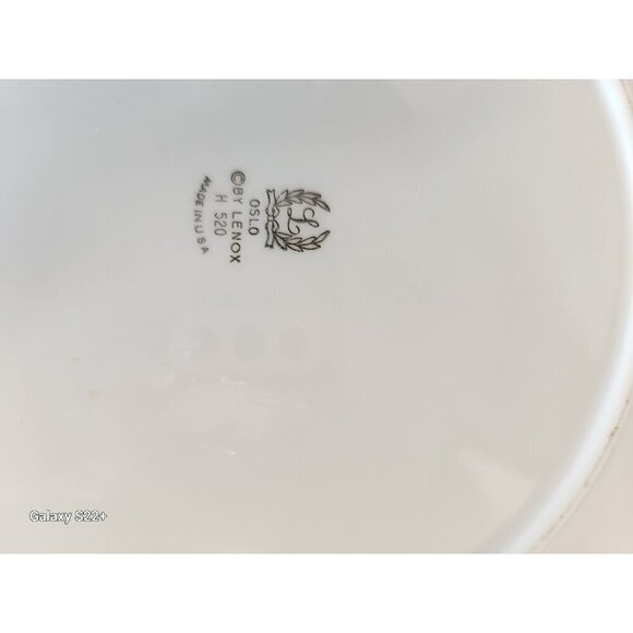 Lenox Oslo H520 Dinner Plates Set Of 2 Made In USA - Picture 7 of 9